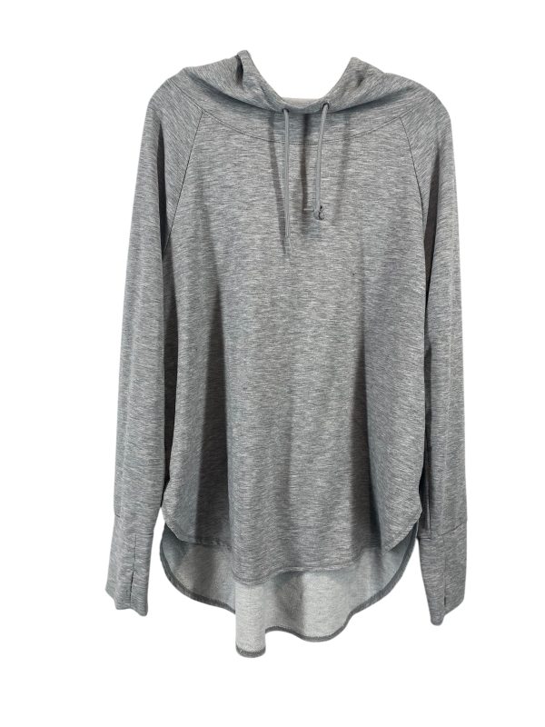 Athletic Top Long Sleeve Hoodie By Clothes Mentor In Grey, Size: Xl For Sale