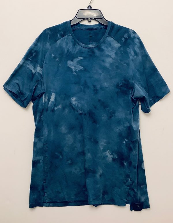 Athletic Top Short Sleeve By Lululemon In Tie Dye Print, Size: Xl Online Sale