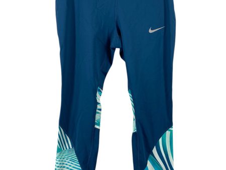 Athletic Leggings By Nike In Blue, Size: L Online