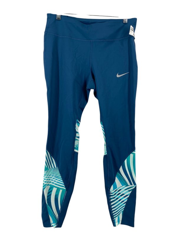 Athletic Leggings By Nike In Blue, Size: L Online