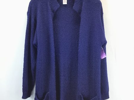 Sweater Cardigan By Clothes Mentor In Blue, Size: S For Discount