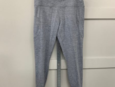 Athletic Leggings By Nike Apparel In Grey, Size: Xxl Hot on Sale