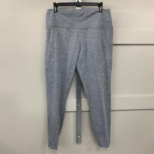 Athletic Leggings By Nike Apparel In Grey, Size: Xxl Hot on Sale