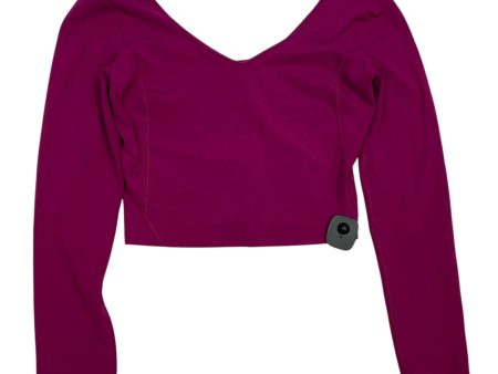 Athletic Top Long Sleeve Crewneck By Lululemon In Pink, Size: M Hot on Sale