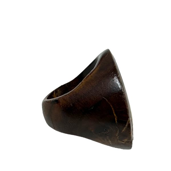 Wood & Mother Of Pearl Statement Ring By Unbranded, Size: 6 Discount