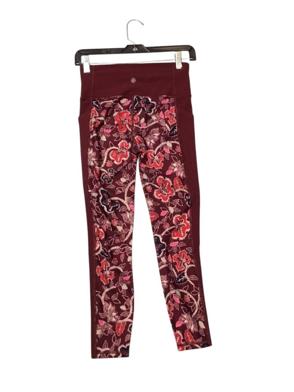 Athletic Leggings Capris By Athleta In Floral Print, Size: S For Cheap