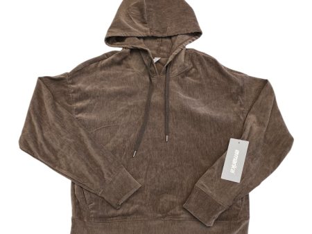 Athletic Top Long Sleeve Hoodie By Marika In Brown, Size: M For Cheap