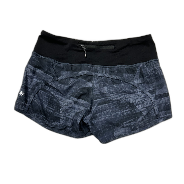 Athletic Shorts By Lululemon In Black & Blue, Size: S Discount