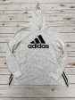 Athletic Sweatshirt Hoodie By Adidas In Grey, Size: M on Sale