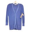 Sweater Cardigan By Loft In Blue, Size:Mp For Cheap