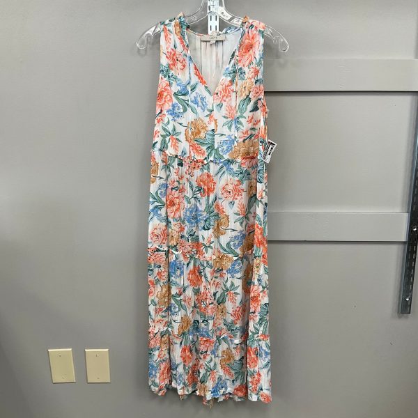 Dress Casual Midi By Loft In Floral Print, Size: S Online