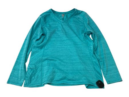 Athletic Top Long Sleeve Crewneck By Rei In Blue, Size: L For Cheap