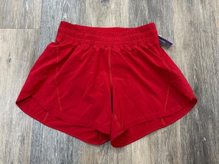 Athletic Shorts By Lululemon In Red, Size: 8 Online Sale