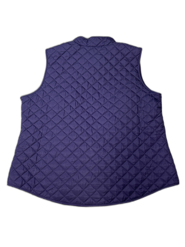 Vest Puffer & Quilted By Karen Scott In Purple, Size: Xxl Online Sale