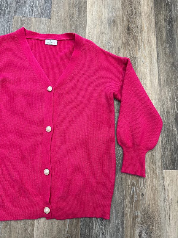 Sweater Cardigan By Clothes Mentor In Pink, Size: L Discount