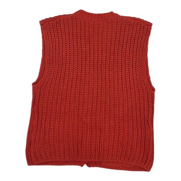 Vest Sweater By Clothes Mentor In Red, Size:M For Sale