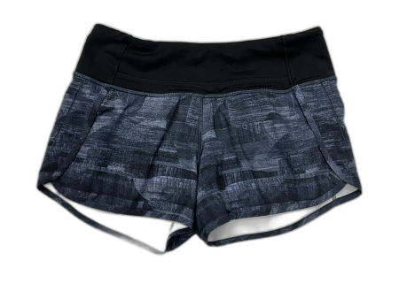 Athletic Shorts By Lululemon In Black & Blue, Size: S Discount