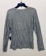 Athletic Top Long Sleeve Collar By Fabletics In Grey, Size: Xs Fashion