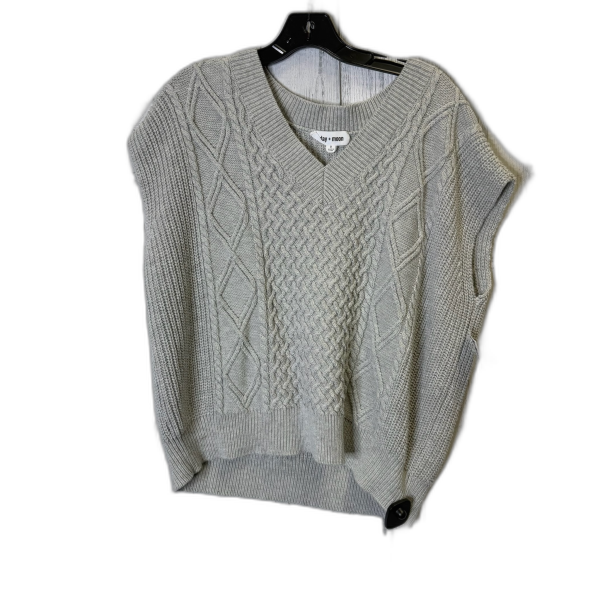 Vest Sweater By Clothes Mentor In Grey, Size: S Sale