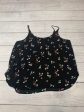 Black Floral Top Sleeveless Loft, Size Xl For Sale