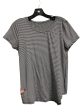 Athletic Top Short Sleeve By Lululemon In Striped Pattern, Size: M Cheap