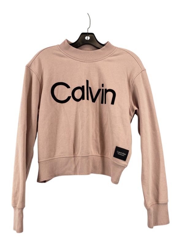 Athletic Top Long Sleeve Crewneck By Calvin Klein Performance In Pink, Size: M Online