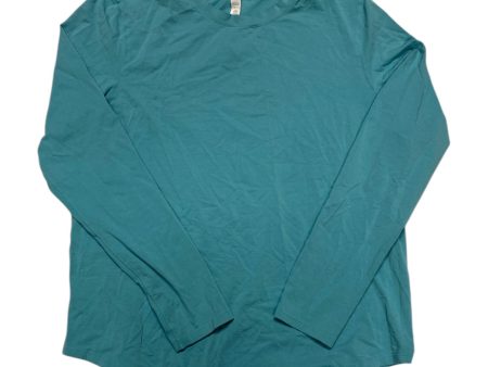 Athletic Top Ls Collar By Lululemon In Teal, Size:8 For Cheap