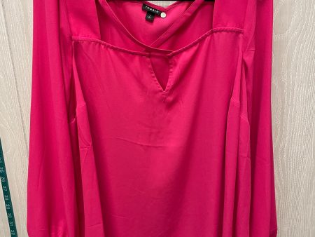 Blouse Long Sleeve By Torrid In Pink, Size: 2x Supply