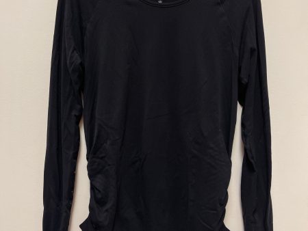 Athletic Top Long Sleeve Crewneck By Athleta In Black, Size: L Supply