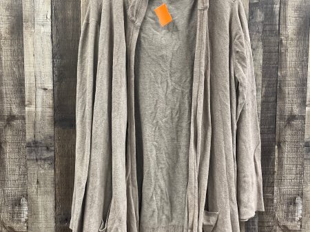 Sweater Cardigan By Barefoot Dreams In Taupe, Size: 2x Hot on Sale