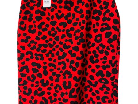 Skirt Midi By Ann Taylor In Black & Red, Size: 2 For Sale