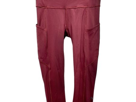 Athletic Leggings Capris By Lululemon In Maroon, Size: 6 Supply