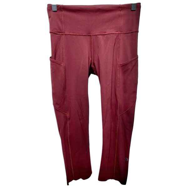 Athletic Leggings Capris By Lululemon In Maroon, Size: 6 Supply