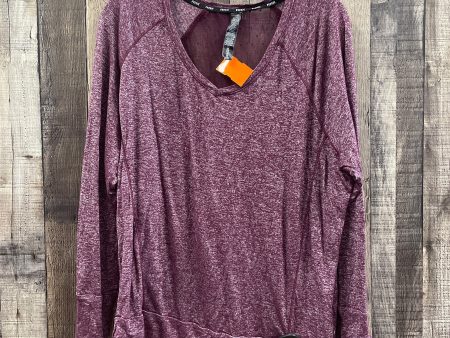 Athletic Top Long Sleeve Crewneck By Rbx In Maroon, Size: Xl Cheap