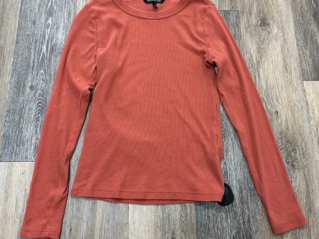 Top Long Sleeve By Banana Republic In Orange, Size: M Fashion