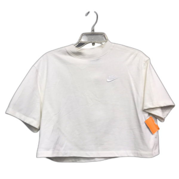 Athletic Top Short Sleeve By Nike Apparel In White, Size: S Hot on Sale