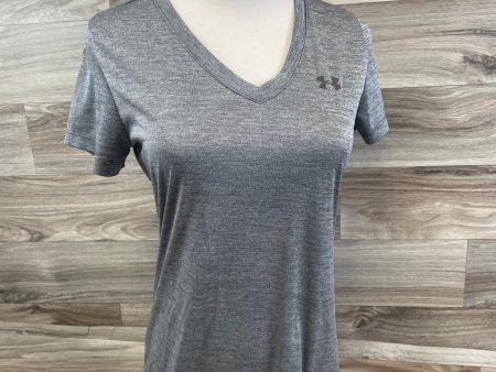 Athletic Top Short Sleeve By Under Armour In Grey, Size: Xs Sale