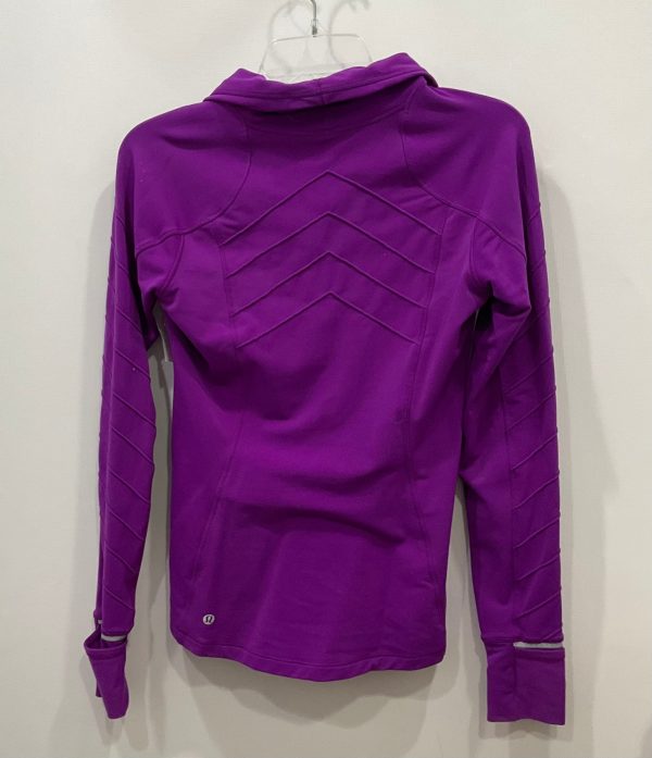 Athletic Top Long Sleeve Collar By Lululemon In Purple, Size: 6 Online now