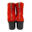 Willow Stud Boots By Rag And Bone In Red Suede, Size: 7 For Cheap