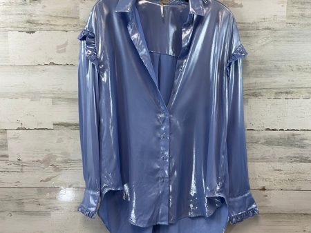 Blouse Long Sleeve By Free People In Blue, Size: Xs Fashion