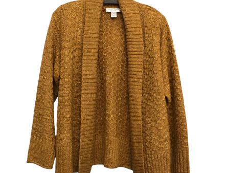 Sweater Cardigan By Christopher And Banks In Gold, Size:Sp For Discount