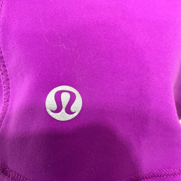 Athletic Top Long Sleeve Collar By Lululemon In Purple, Size: 6 Online now