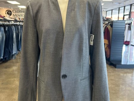 Blazer By Ann Taylor In Grey, Size: 10 Cheap