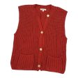 Vest Sweater By Clothes Mentor In Red, Size:M For Sale