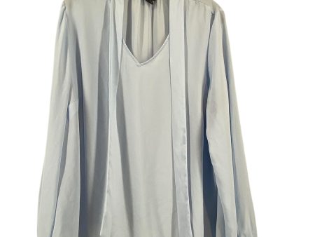 Blouse Long Sleeve By Worthington In Blue, Size: 1x Discount