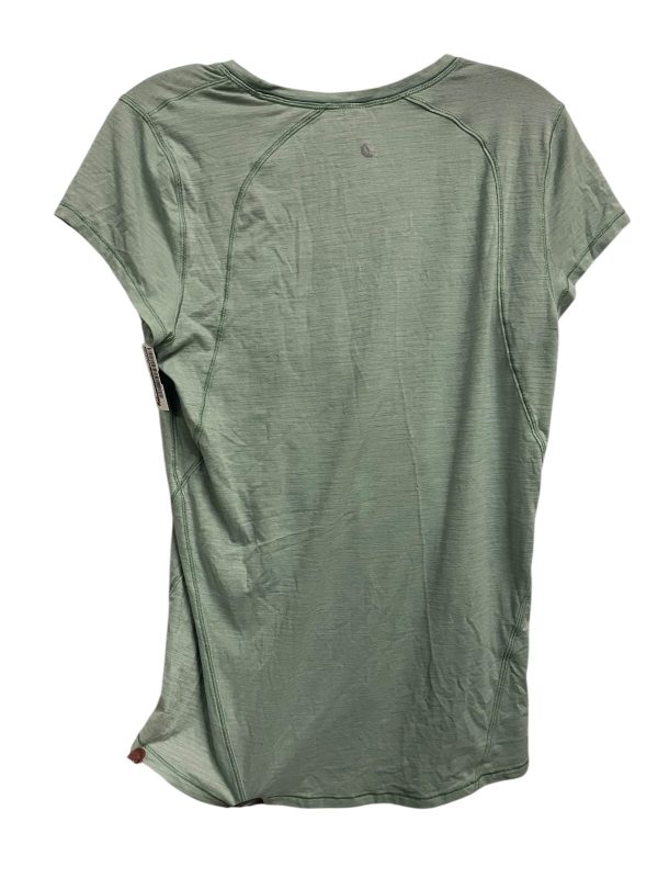 Athletic Top Short Sleeve By Lululemon In Green, Size: 8 Sale