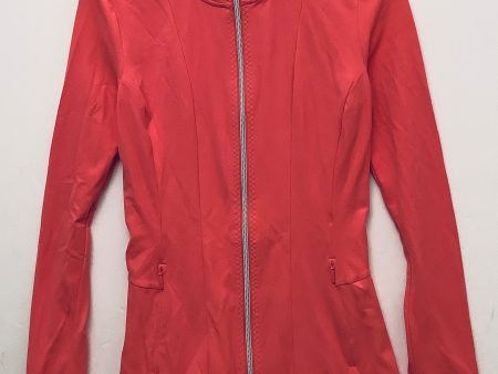 Athletic Jacket By Athleta In Coral, Size: Xs Sale