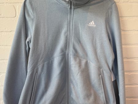 Athletic Jacket By Adidas In Blue, Size: M For Sale