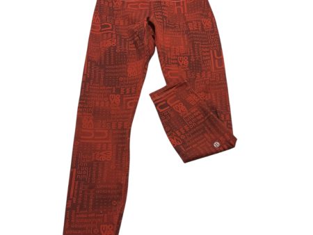 Athletic Leggings By Lululemon In Red, Size: 6 Online