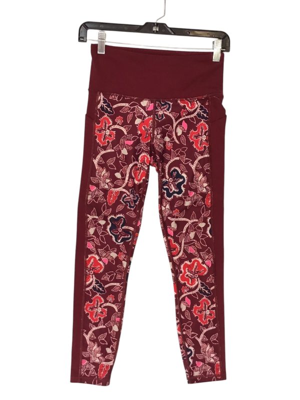 Athletic Leggings Capris By Athleta In Floral Print, Size: S For Cheap